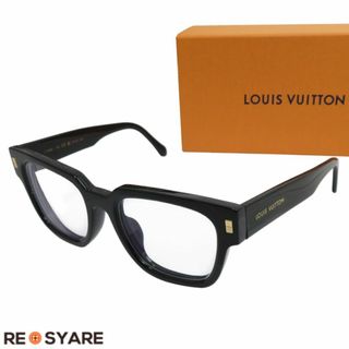 ルイヴィトン(LOUIS VUITTON)の良品 ルイヴィトン 2022 Z1496E LVエスケイプ スクエア ダミエパターン 飾り サングラス メガネ アイウェア 箱付き 46376(サングラス/メガネ)