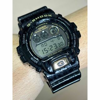 ジーショック(G-SHOCK)のG-SHOCK/クロコ/ゴールド/DW-6900/ミラー/時計/三つ目/ブラック(腕時計(デジタル))