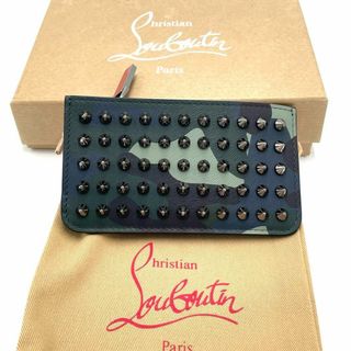 クリスチャンルブタン(Christian Louboutin)の【超美品】クリスチャンルブタン スタッズ レザー コインケース カモフラージュ(コインケース/小銭入れ)