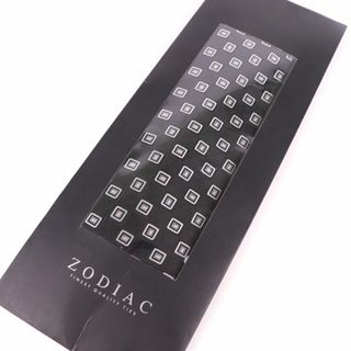 ゾディアック(ZODIAC)のゾディアック ブランドネクタイ スクエアドット柄 シルク 未使用品 メンズ ブラック ZODIAC(ネクタイ)