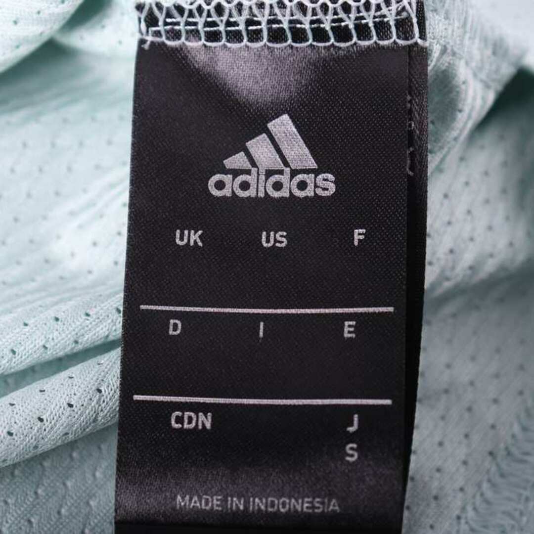 adidas(アディダス)のアディダス 半袖Tシャツ 袖ロゴ スポーツウエア メッシュ メンズ Sサイズ グリーン adidas メンズのトップス(Tシャツ/カットソー(半袖/袖なし))の商品写真