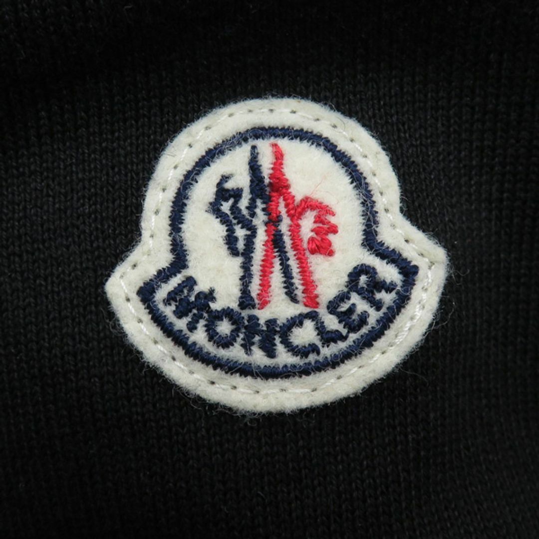 MONCLER(モンクレール)の美品 モンクレール MAGLIA CARDIGAN ロゴワッペン 異素材MIX スウェット ジップアップ パーカー ダウン カーディガン ジャケット 46394 レディースのジャケット/アウター(ダウンジャケット)の商品写真