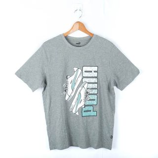 プーマ(PUMA)のプーマ 半袖Tシャツ グラフィックT スポーツウエア 未使用品 メンズ Lサイズ グレー PUMA(Tシャツ/カットソー(半袖/袖なし))