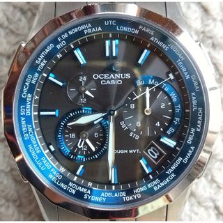 CASIO - CASIO OCEANUS OCW-S1400 オシアナスブルー 電波ソーラー