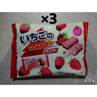 ユウラクセイカ(有楽製菓)のユーラク いちごのサンダー ミニバー 3袋(菓子/デザート)