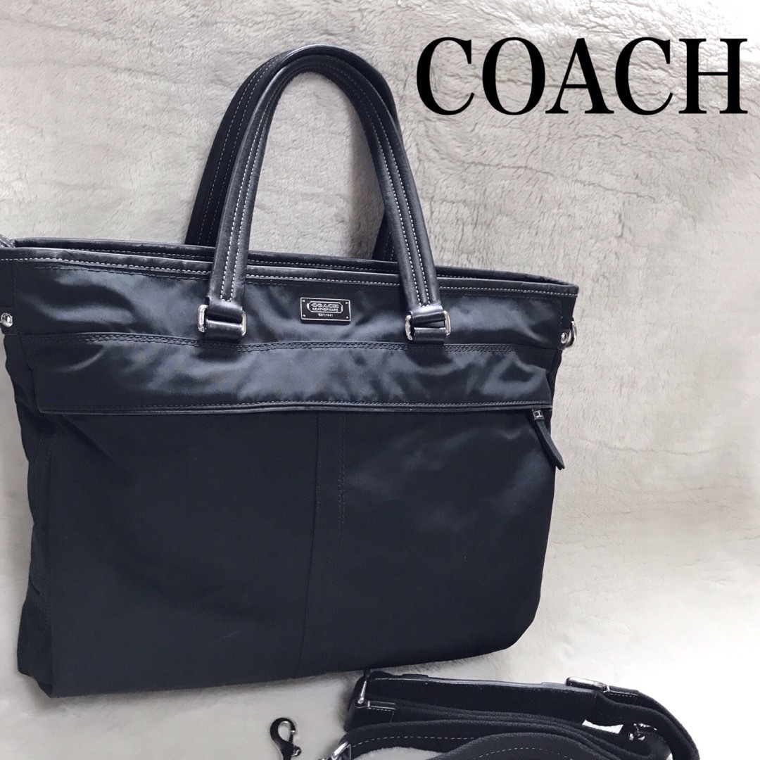 COACH(コーチ)のCOACH コーチ 2way ビジネスバッグ ショルダーバッグ ブリーフケース メンズのバッグ(ビジネスバッグ)の商品写真