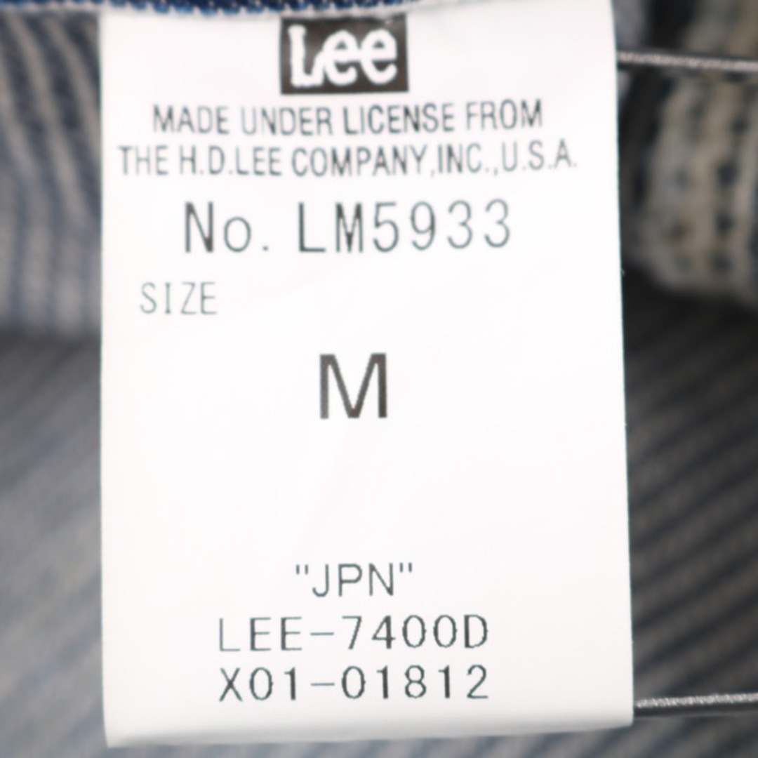 Lee(リー)のリー ショートパンツ デニムパンツ ジーンズ ストライプ  メンズ Mサイズ ネイビー ホワイト Lee メンズのパンツ(ショートパンツ)の商品写真