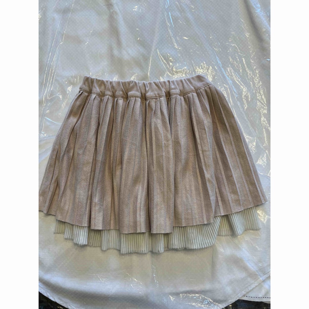 abc プリーツレーススカート 90cm ピンク 女の子 キッズ/ベビー/マタニティのキッズ服女の子用(90cm~)(スカート)の商品写真