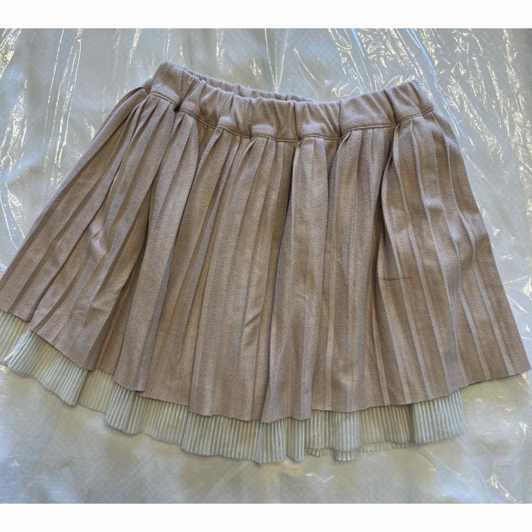 abc プリーツレーススカート 90cm ピンク 女の子 キッズ/ベビー/マタニティのキッズ服女の子用(90cm~)(スカート)の商品写真