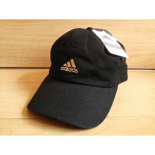 アディダス(adidas)の新品adidasキャップ*帽子ブラック色*未使用アディダス*送料無料レディース黒(キャップ)