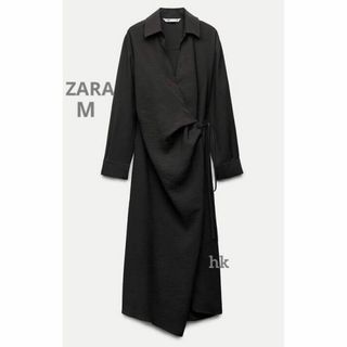 ザラ(ZARA)のZARA　ザラ　ラップスカート　ワンピース　M 9号　11号(ロングワンピース/マキシワンピース)