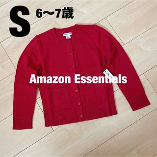 Amazon -  Amazon Essentials ニット カーディガン　ガールズ　レッド　S