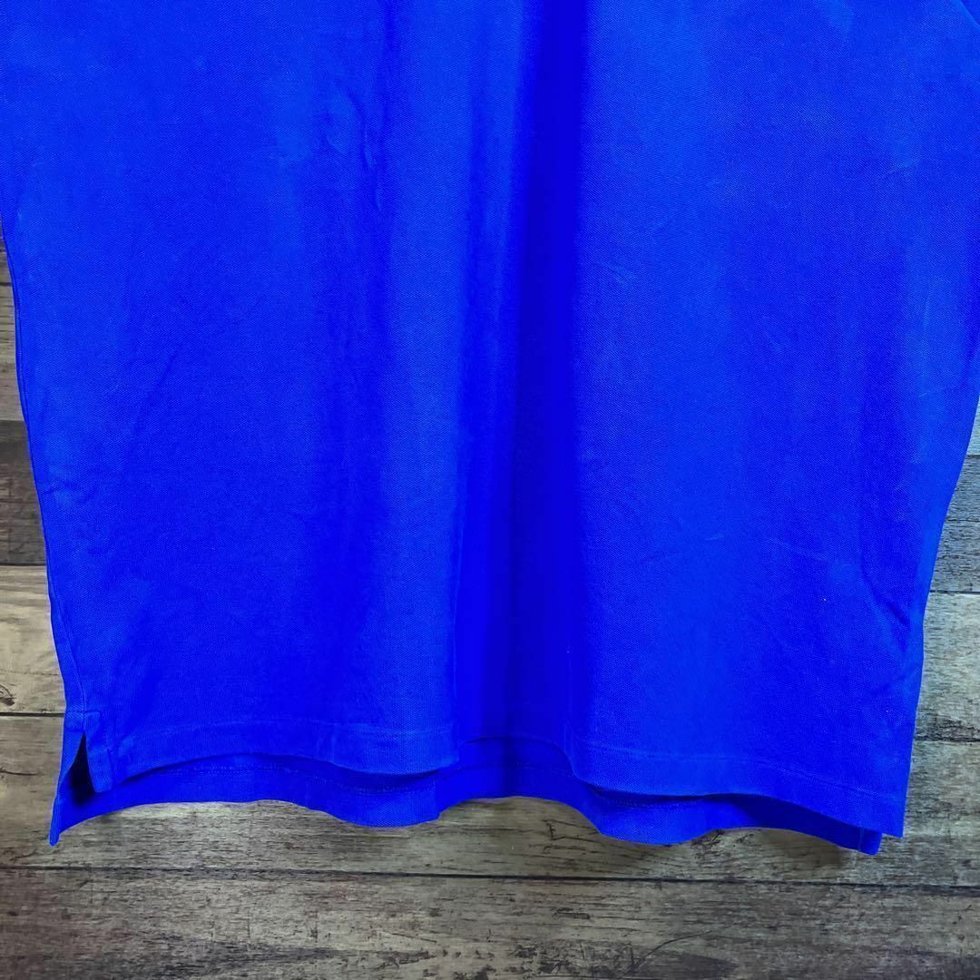 POLO RALPH LAUREN(ポロラルフローレン)の6348 ポロラルフローレン　ポロシャツ　半袖　刺繍ロゴ　ポニー　XLブルー メンズのトップス(ポロシャツ)の商品写真