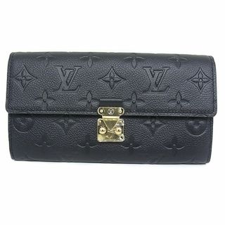 ルイヴィトン(LOUIS VUITTON)のルイヴィトン　LOUIS VUITTON モノグラム・アンプラント　M82638 ポルトフォイユ･サラ メティス　2つ折長財布 レザー　革　長財布　ブラック　黒　ノワール(財布)