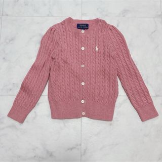 ポロラルフローレン(POLO RALPH LAUREN)のPOLO RALPH LAUREN キッズ ケーブルカーディガン 刺繍 4(カーディガン)