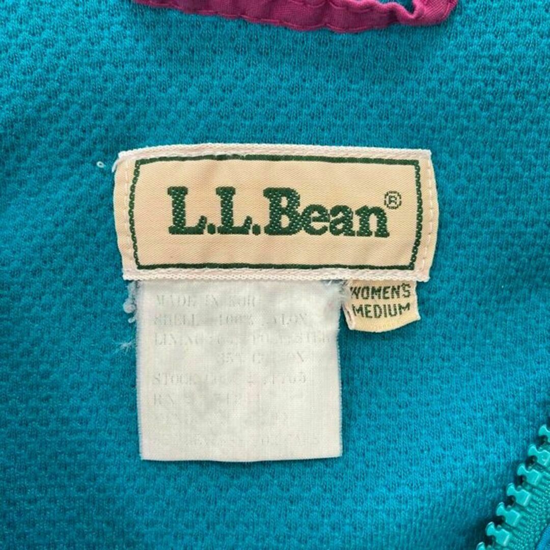 L.L.Bean(エルエルビーン)の【美品】古着　エルエルビーン　ナイロンジャケット　レディース　Mサイズ　グリーン レディースのジャケット/アウター(ナイロンジャケット)の商品写真