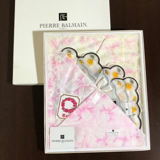 Pierre Balmain - 【新品未使用】レディース ハンカチ 3点 セット ピエールバルマン 高島屋 箱付