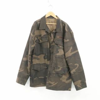 ステューシー(STUSSY)のSTUSSY ステューシー ジャケット L コットン ナイロン MFG Camo カモジャケット 長袖 メンズ AN730 (ダッフルコート)