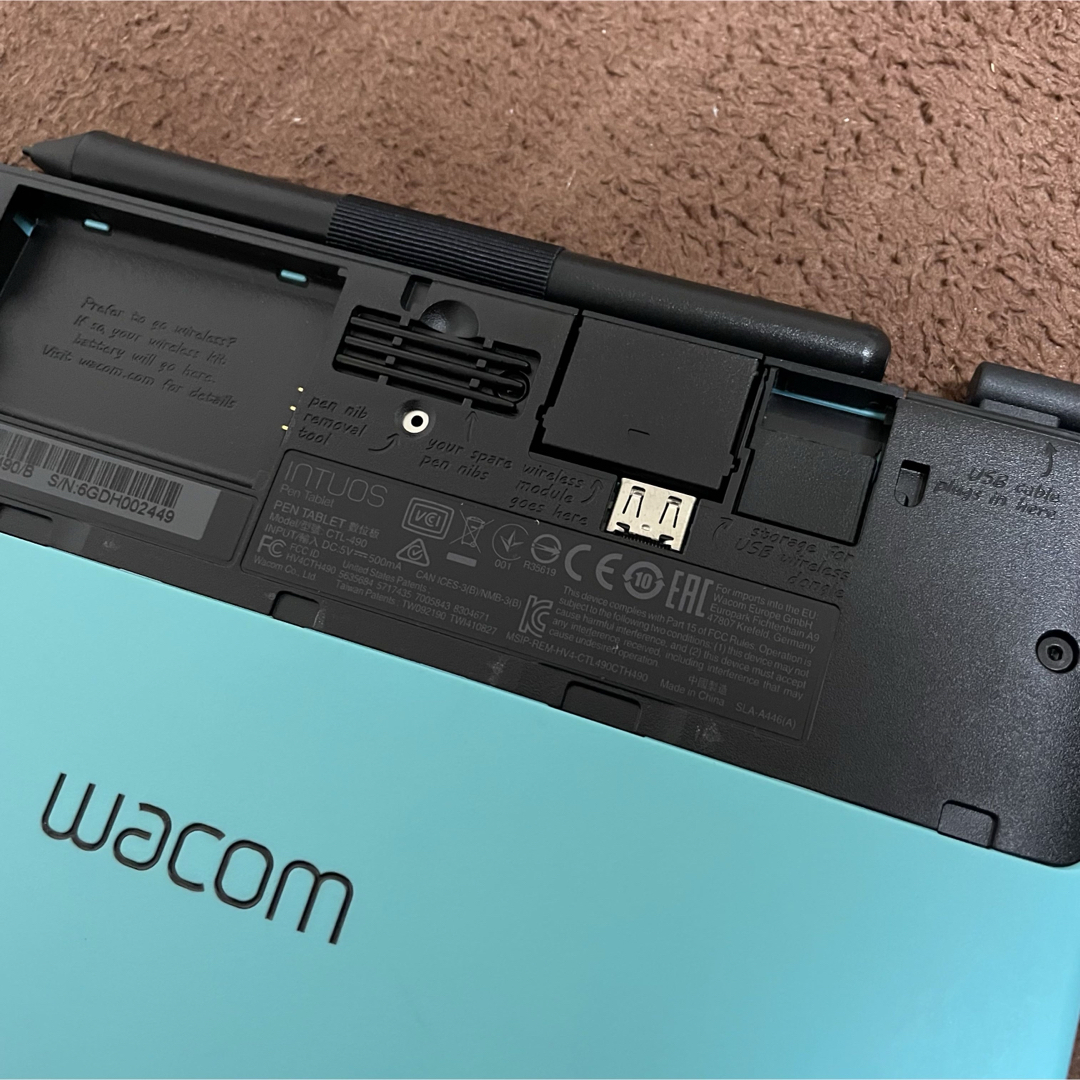 Wacom(ワコム)のワコム Intuos Draw ペン入力専用 お絵描き入門モデル S スマホ/家電/カメラのPC/タブレット(PC周辺機器)の商品写真