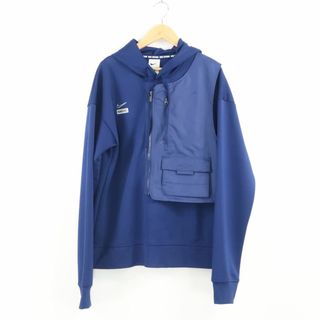 ナイキ(NIKE)の未使用 NIKE ナイキ DJ0750-492 プルオーバーフーディ ブルーボイド S ポリエステル100％ フード パーカー トップス メンズ AM5629A78 (パーカー)