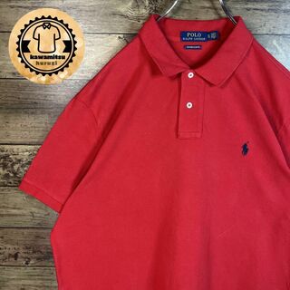 ポロラルフローレン(POLO RALPH LAUREN)の6354 ポロラルフローレン　ポロシャツ　半袖　刺繍ロゴ　ポニー　XL赤(ポロシャツ)