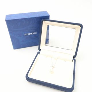 ミキモト(MIKIMOTO)の美品 MIKIMOTO ミキモト K18WG アコヤパールネックレス レディース AY5461W3 (ネックレス)