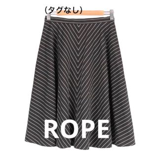 ロペピクニック(Rope' Picnic)の新品タグなし　ROPE　フレアスカート　ストライプ　ロペ　ピクニック　スカート　(ひざ丈スカート)