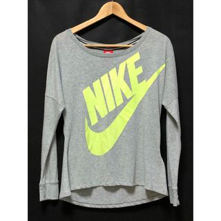 NIKE - ナイキ　NIKE デカロゴ　スウッシュ　ボートネック　蛍光色