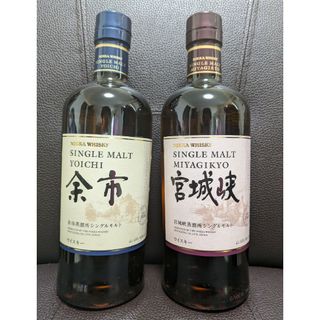 ニッカウイスキー(ニッカウヰスキー)のニッカウヰスキー 余市700ml・宮城峡700ml 2本セット箱付(ウイスキー)