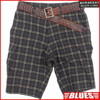 バーバリーブラックレーベル(BURBERRY BLACK LABEL)の廃盤 バーバリーブラックレーベル ハーフパンツ ノバチェック グレーTY3103(ショートパンツ)