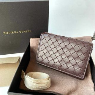 ボッテガヴェネタ(Bottega Veneta)の美品 ボッテガ BOTTEGA VENETA ミニ財布 コンパクトウォレット(コインケース/小銭入れ)