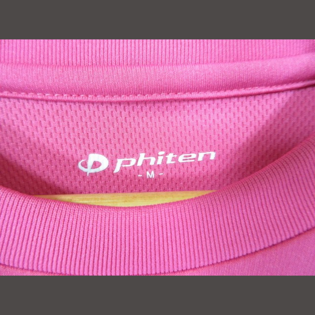 other(アザー)のPHITEN ファイテン Tシャツ クルーネック 半袖  ロゴ ピンク M スポーツ/アウトドアのトレーニング/エクササイズ(その他)の商品写真