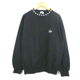 KENZO - ケンゾー KENZO GOLF ロゴ刺繍 長袖 カットソー ゴルフウェア 黒 4