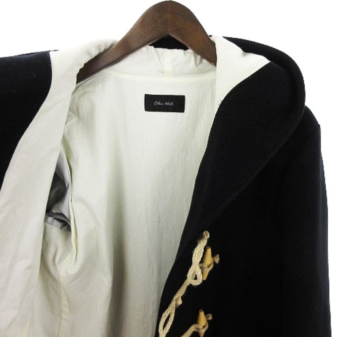 ブルーワーク ダッフルコート ミドル丈 フード ウール 黒 1 S相当 ■RF メンズのジャケット/アウター(ダッフルコート)の商品写真