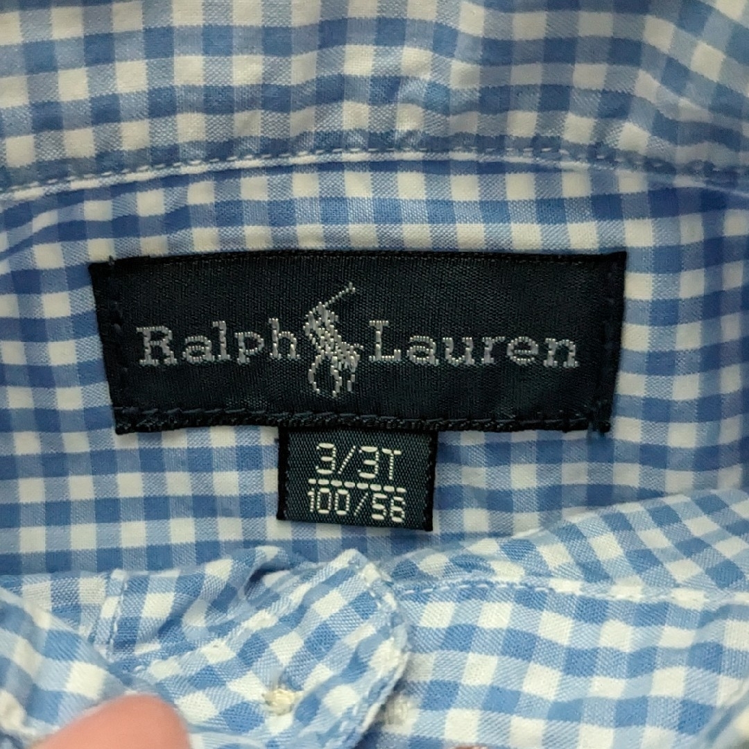 Ralph Lauren(ラルフローレン)のkidsラルフローレン半袖シャツ　100cm キッズ/ベビー/マタニティのベビー服(~85cm)(シャツ/カットソー)の商品写真