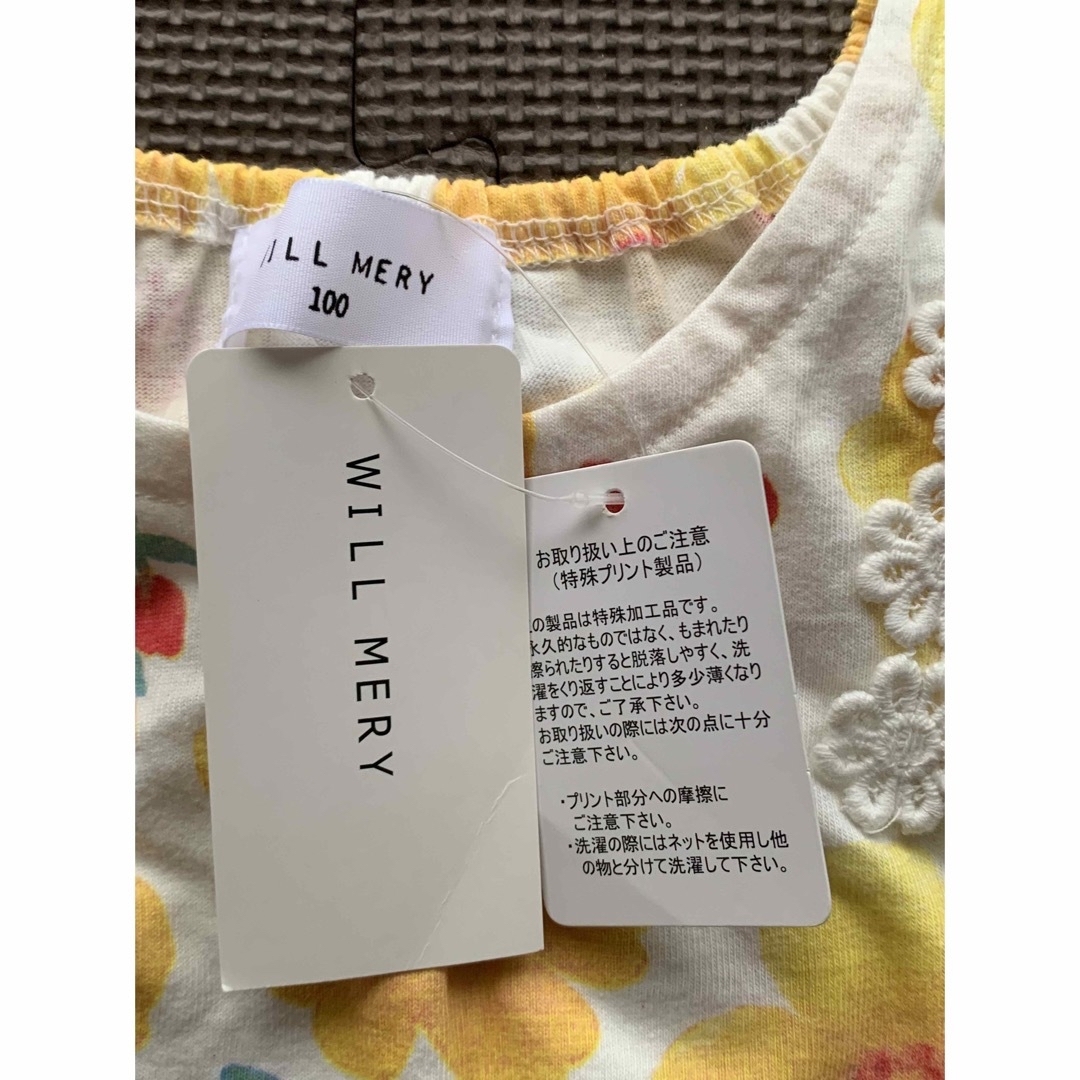 WILL MERY(ウィルメリー)の新品♡ウィルメリー、ワンピース　ウズチャット、Tシャツ キッズ/ベビー/マタニティのキッズ服女の子用(90cm~)(Tシャツ/カットソー)の商品写真