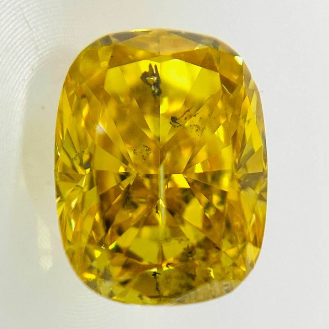 FANCY VIVID YELLOW 1.025ct CU/RT2668/GIA レディースのアクセサリー(その他)の商品写真