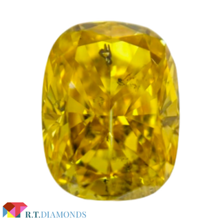 FANCY VIVID YELLOW 1.025ct CU/RT2668/GIA(その他)