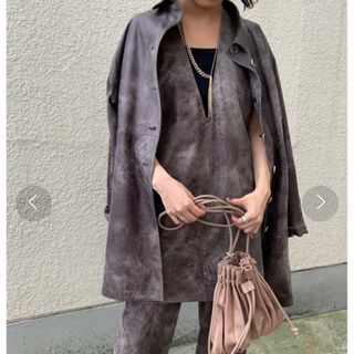 Ameri VINTAGE - AMERI vintage / CRUSHED LEATHER COAT