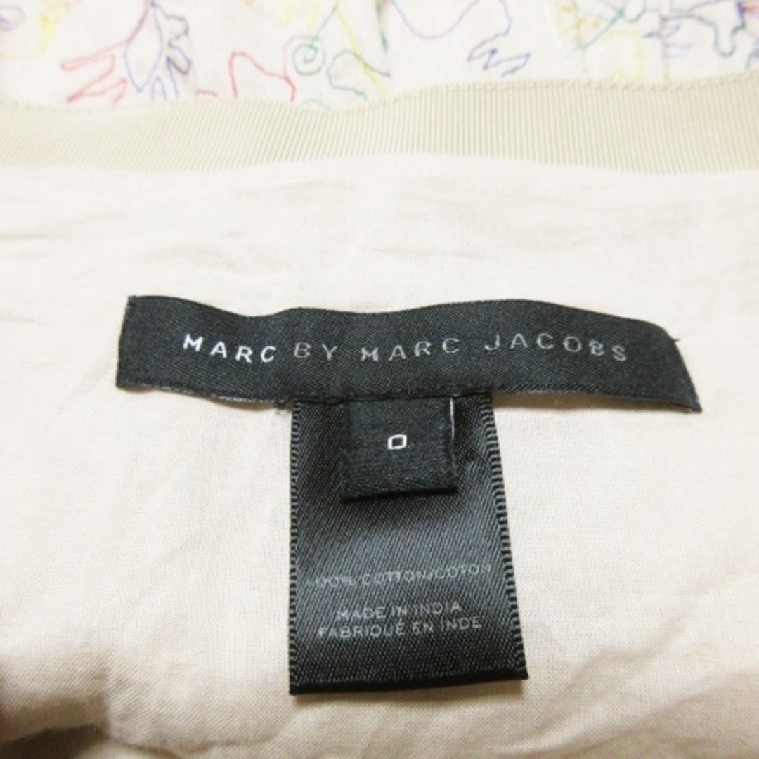 MARC BY MARC JACOBS(マークバイマークジェイコブス)のマークバイマークジェイコブス スカート フレア ミニ 刺繍 0 ベージュ レディースのスカート(ミニスカート)の商品写真