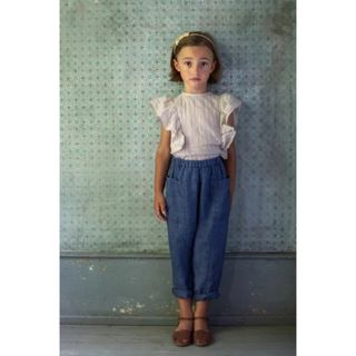 ソーアプルーム(SOOR PLOOM)のSOORPLOOM 　Jane Trouser ーChambray  4Y(パンツ/スパッツ)