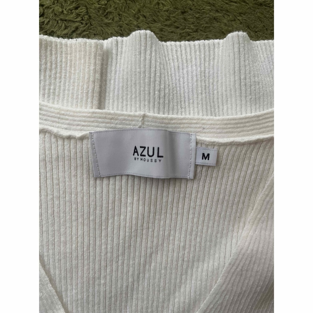 AZUL by moussy(アズールバイマウジー)のアズール『AZUL』【Ｍ】Vネック 無地 シンプル レディースのトップス(カットソー(長袖/七分))の商品写真