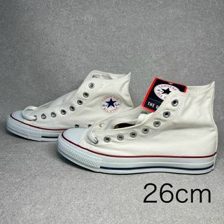 コンバース(CONVERSE)のCONVERSE キャンバス ALL STAR ハイ ホワイト 26㎝ ★ALL(スニーカー)