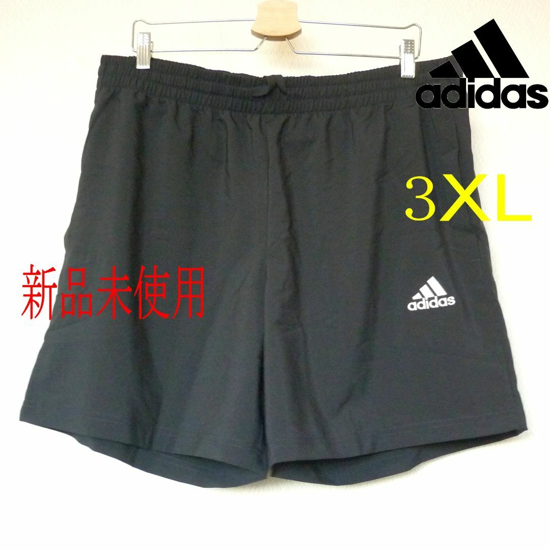 adidas(アディダス)の新品(3XL)アディダス 黒AEROREADY エッセンシャルズショートパンツ メンズのパンツ(ショートパンツ)の商品写真