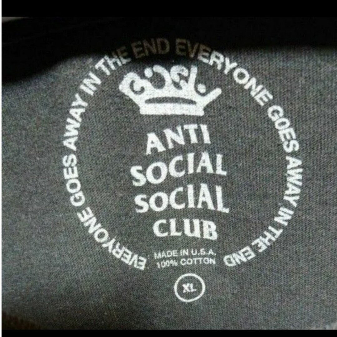 ANTI SOCIAL SOCIAL CLUB(アンチソーシャルソーシャルクラブ)のanti social social club × bish　ロンT　XLサイズ メンズのトップス(Tシャツ/カットソー(七分/長袖))の商品写真