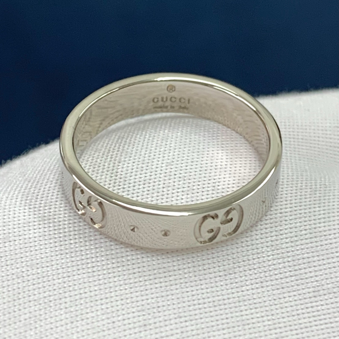 Gucci(グッチ)のグッチ リング アイコン GUCCI 指輪 K18WG #10  レディースのアクセサリー(リング(指輪))の商品写真