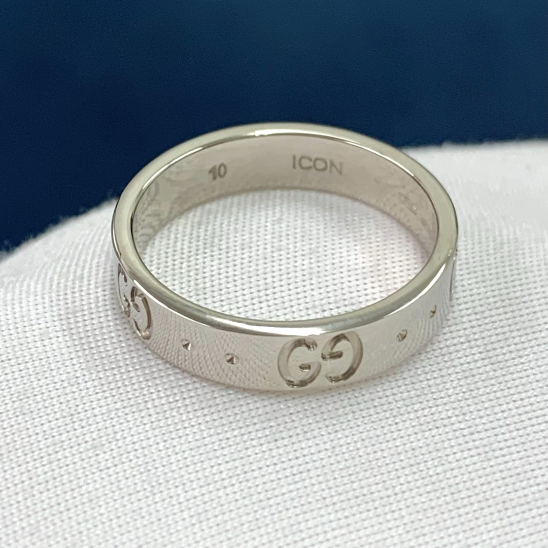 Gucci(グッチ)のグッチ リング アイコン GUCCI 指輪 K18WG #10  レディースのアクセサリー(リング(指輪))の商品写真