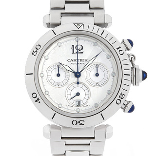 カルティエ(Cartier)のカルティエ パシャ クロノグラフ W31030H3 メンズ 中古 腕時計(腕時計(アナログ))