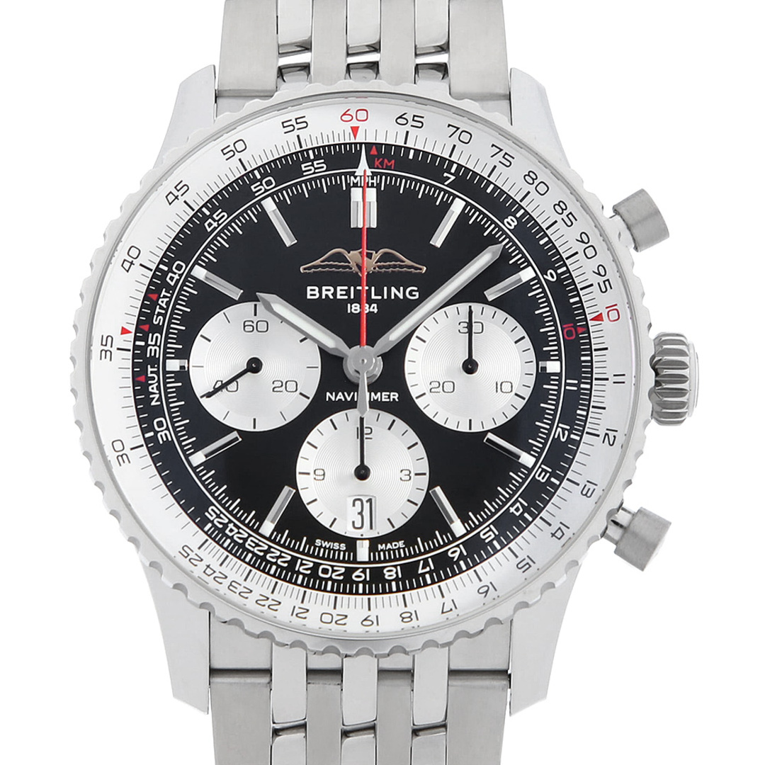 BREITLING(ブライトリング)のブライトリング ナビタイマーB01 クロノグラフ 41 AB0138211B1A1(AB0138) メンズ 中古 腕時計 メンズの時計(腕時計(アナログ))の商品写真