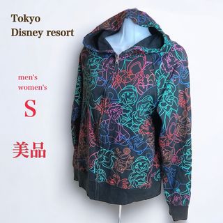 ディズニー(Disney)の美品　Tokyo Disney resort　アラジン パーカー　S　総柄(パーカー)